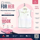 Áo Thể Thao Chính Hãng Fila Tennis Golji Collar Tank Top - màu Trắng FS2ITH2352F-OWH