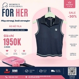 Áo Thể Thao Chính Hãng Fila Cooling Golji Collar Tank Top - màu Đen FS2ITH2352F-BLK