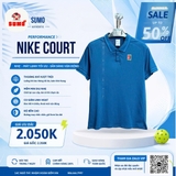 Áo Thể Thao Chính Hãng Màu Xanh Nike Court Heritage Tennis FQ2102-415