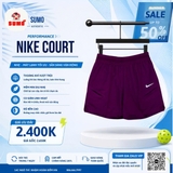 Quần Thể Thao Chính Hãng Nike Court Men's Slam Dri-Fit Shorts - màu Tím HM6740-610