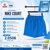 Quần Thể Thao Chính Hãng Màu Xanh Nike Court Advantage 8Inch FZ9322-402