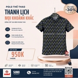 Áo Thể Thao Chính Hãng Tigora Golf Polo Men Shirt - màu Đen TR-1H1084P-8700