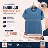 Áo Thể Thao Chính Hãng Lecoq cổ tròn - màu Xanh Dương L242MCNA0314D08