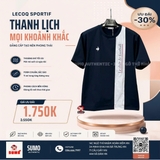Áo Thể Thao Chính Hãng Lecoq cổ tròn - màu Xanh Navy L252MJPOTS02-D21