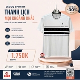 Áo Thể Thao Chính Hãng Lecoq cổ tròn - màu Trắng L252MCNRTS03-A02