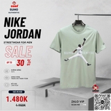 Áo Thể Thao Chính Hãng Nike Jordan Flight MVP Tee - màu Xanh Lá Nhạt FN5991-005