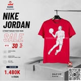 Áo Thể Thao Chính Hãng Nike Jordan Short Sleeve T-Shirt - màu Đỏ FZ1936-687
