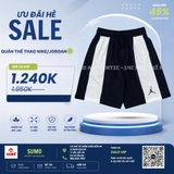 Quần Thể Thao Chính Hãng Màu Đen Trắng Nike Air Jordan Dri-Fit Air Woven Shorts CZ4774-010