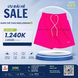 Quần Thể Thao Chính Hãng Màu Hồng Nike Drifit HV1881-645