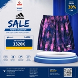 Quần Thể Thao Chính Hãng Adidas Originals Football Men's Swim Shorts - màu Tím JZ7971