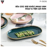🔴OUTLET | Bộ chén bát đĩa sứ cao cấp viền vàng phong cách Bắc Âu cao cấp GP-0636 – ảnh 4