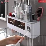 Kệ Đa Năng & Bộ Nhả Kem Đánh Răng Kèm Cốc Dán Tường Cao Cấp | Phiên Bản Nhiều Màu Sắc | OENON – ảnh 3