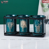 🔴OUTLET | Bộ ống đựng đũa sứ đựng đũa, thìa, muỗng cao cấp kèm khung thép xuất Nhật – ảnh 30