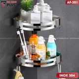 Kệ Góc Tường INOX 304 Cao Cấp Không Gỉ, Dán Tường Siêu Chắc Mà Không Cần Khoan (Kèm Keo Dán) | Moyang – ảnh 1