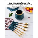 【Xả Kho】Lọ sứ đựng nĩa trái cây, muỗng cafe (có muỗng+nĩa kèm theo) cao cấp - GiaDụngPlus – ảnh 9