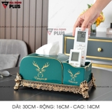 【Xả Kho】Hộp Đựng Giấy Ăn Đặt Bàn Gốm Sứ Xanh Ngọc Lục Bảo Cao Cấp | Phong Cách Bắc Âu Với Bộ Hươu Quý Tộc – ảnh 7