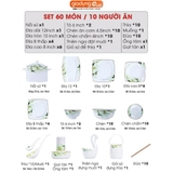 🔴OUTLET | Bộ chén bát sứ GIÓ XUÂN (Ten Miles Spring) cao cấp nhập khẩu – ảnh 16