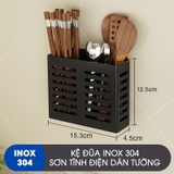 Ống đựng đũa thìa dán tường Gia Dụng Plus cao cấp inox 304, không cần khoan tường đục lỗ – ảnh 2