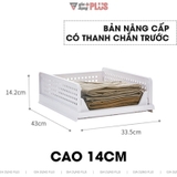 Kệ Nhựa Phân Chia Tủ Quần Áo Gấp Gọn | Khay Ngăn Kéo Đựng Quần Áo, Đồ Dùng Đa Năng Xếp Chồng Được – ảnh 10