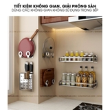 🔴OUTLET | Kệ giá dán tường bếp INOX 304 cao cấp đựng hủ lọ gia vị, chai lọ, chén, đĩa, dao, vung nồi – ảnh 8