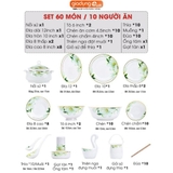 🔴OUTLET | Bộ chén bát sứ GIÓ XUÂN (Ten Miles Spring) cao cấp nhập khẩu – ảnh 15