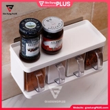 Bộ Kệ 4 Hộp Nhựa Đựng Gia Vị Dán Tường Đa Năng Cho Phòng Bếp – ảnh 6