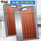 Thớt hai mặt gỗ mun nguyên tấm (nhập khẩu Congo) & INOX 304 cao cấp - JIANXIA – ảnh 2