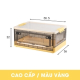 Hộp Nhựa Đựng Đồ Lớn, Trong Suốt 50L, Có Nắp & Bánh Xe Cao Cấp Đựng Đồ Chơi, Quần Áo, Để Sau Xe Ô tô – ảnh 22