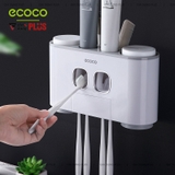 Bộ Gồm Nhả Kem Đánh Răng Tự Động, Giá Treo Bàn Chải Đánh Răng & Kệ Phòng Tắm Dán Tường |  Kèm Cốc Nhựa ABS Cao Cấp | ASWEI – ảnh 11