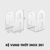 🔴OUTLET | Kệ giá dán tường bếp INOX 304 cao cấp đựng hủ lọ gia vị, chai lọ, chén, đĩa, dao, vung nồi – ảnh 16