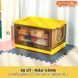🔴OUTLET | Thùng Đựng Đồ Chơi, Gấu Bông Gấp Gọn Cao Cấp Cho Trẻ Em (Có Bánh Xe & Tay Xách, Nắp Đậy) – ảnh 17