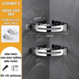 Kệ Góc Tường INOX 304 Cao Cấp Không Gỉ, Dán Tường Siêu Chắc Mà Không Cần Khoan (Kèm Keo Dán) | Moyang – ảnh 8