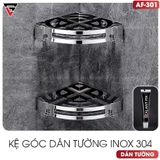 Kệ Góc Tường INOX 304 Cao Cấp Không Gỉ, Dán Tường Siêu Chắc Mà Không Cần Khoan (Kèm Keo Dán) | Moyang – ảnh 2