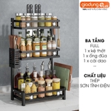 Kệ Đựng Gia Vị, Chai Lọ 2 Tầng & 3 Tầng INOX 304 Đặt Bàn Cao Cấp – ảnh 18