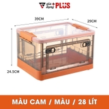 Hộp Nhựa Đựng Đồ Lớn, Trong Suốt 50L, Có Nắp & Bánh Xe Cao Cấp Đựng Đồ Chơi, Quần Áo, Để Sau Xe Ô tô – ảnh 15