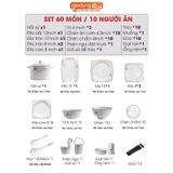 🔴OUTLET | Bộ chén bát sứ GIÓ XUÂN (Ten Miles Spring) cao cấp nhập khẩu – ảnh 11