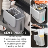 Thùng rác nhà tắm treo tường đa năng LAZYDO có nắp trượt thông minh, thùng rác nhà vệ sinh tiện lợi có ruột Lazydo – ảnh 28