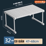 Kệ chia ngăn tủ quần áo, phân chia tủ bếp nhựa PP thiết kế đa năng tiện lợi co giãn, có chân đứng LAZYDO (LZ-0543) – ảnh 27