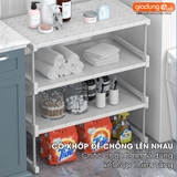 Kệ Chia Tầng Đa Năng Ngăn Chia Tủ Quần Áo Tủ Bếp Co Giãn Thông Minh, Có Chân Đứng Thiết Kế Mới 2023 | Lazydo (LZ-0543) – ảnh 8