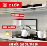 Tấm Chắn Dầu Inox 304 Chống Gỉ, Tấm Dụng Cụ Chắn Dầu & Chắn Gió Cho Bếp Ga Bằng Inox 304 Dày Dặn LAZYDO (LZ-0252) – ảnh 20