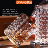 Cốc Uống Họa Tiết Kim Cương Phong Cách Retro | Ly Thủy Tinh Uống Nước Uống Cocktail Hiện Đại – ảnh 5