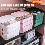 🔴OUTLET | Hộp đựng đồ lót, tất vớ, quần áo đa năng chia nhiều ngăn gọn gàng, có nắp đậy kín - nhựa PP cao cấp & chịu lực – ảnh 13