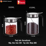 Hũ đựng gia vị thuỷ tinh borosilicate đa năng, nắp đậy inox 304 thông minh - tặng kèm muỗng Phaledo P-0328 – ảnh 15
