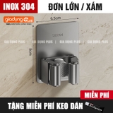 Móc treo cây lau nhà, kẹp chổi dán tường inox 304 đa năng, chống gỉ - miễn phí keo dán chịu lực 20kg – ảnh 12