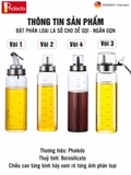 Chai Đựng Dầu Ăn, Bình Thủy Tinh Đựng Dầu Ăn, Nước Mắm,.. Thủy Tinh An Toàn Sức Khỏe, Chống Nhỏ Giọt – ảnh 7