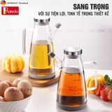 Bình  thuỷ tinh đựng dầu ăn, nước mắm dung tích lớn 1000ML cao cấp, nắp đậy kín bằng inox 304 & tay cầm PHALEDO P-0320 – ảnh 12