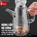 Bình  thuỷ tinh đựng dầu ăn, nước mắm dung tích lớn 1000ML cao cấp, nắp đậy kín bằng inox 304 & tay cầm PHALEDO P-0320 – ảnh 14