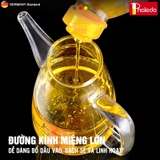 Bình  thuỷ tinh đựng dầu ăn, nước mắm dung tích lớn 1000ML cao cấp, nắp đậy kín bằng inox 304 & tay cầm PHALEDO P-0320 – ảnh 13