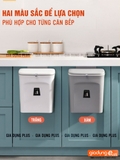 Thùng rác nhà tắm treo tường đa năng LAZYDO có nắp trượt thông minh, thùng rác nhà vệ sinh tiện lợi có ruột Lazydo – ảnh 8