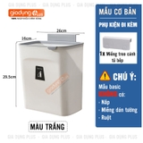 Thùng rác nhà tắm treo tường đa năng LAZYDO có nắp trượt thông minh, thùng rác nhà vệ sinh tiện lợi có ruột Lazydo – ảnh 21